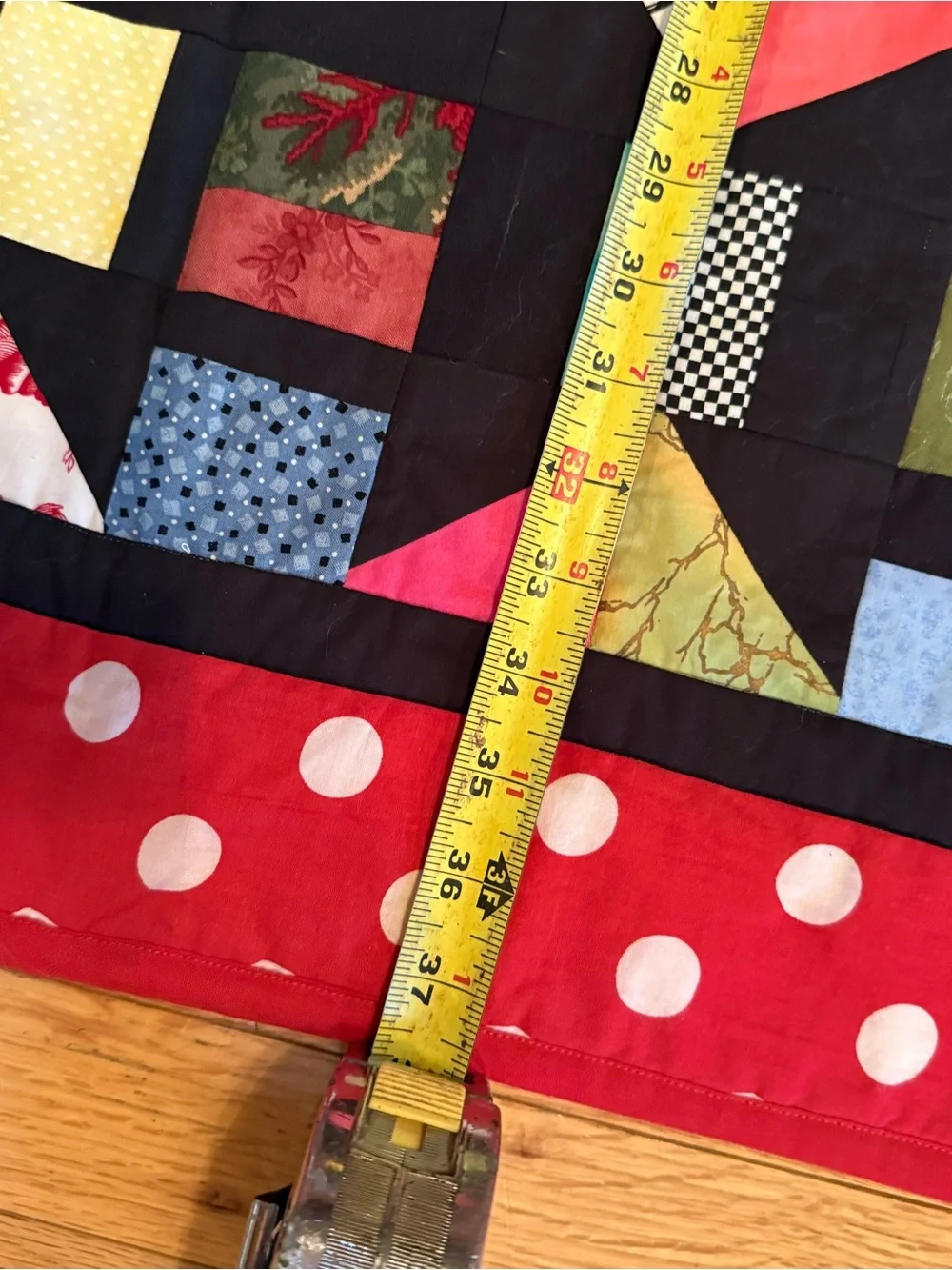 Vintage Granny Core Handmade 38x51” patchwork lap or throw Quilt